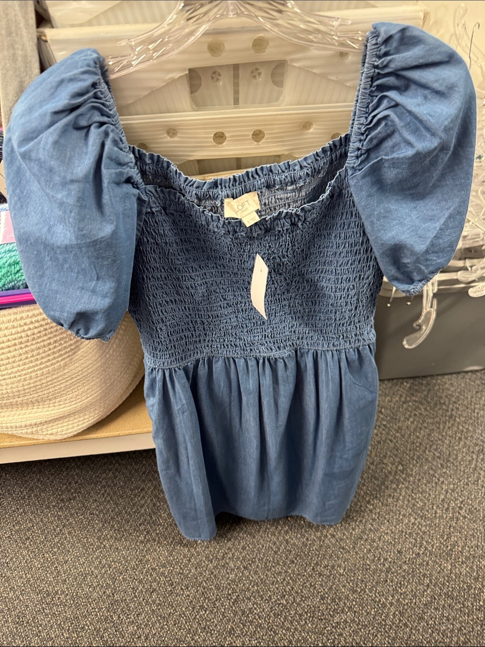 Loft outlet chambray dress S // 061939